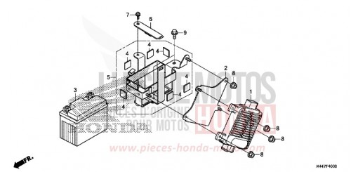 BATTERIE/ECU NSC110MPDH de 2017